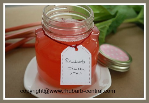 How to Make Rhubarb Juice