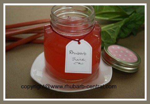 Rhubarb Juice Recipe