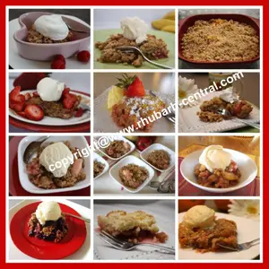 RhubarbCrumbleRecipesCollage