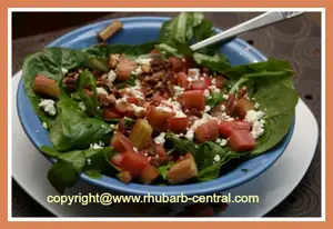 Roasted Rhubarb Salad