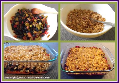 How to Make Rhubarb Blueberry Crumble Recipe