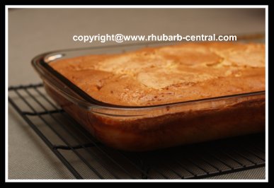 An Easy and Quick Rhubarb Cake Recipe
