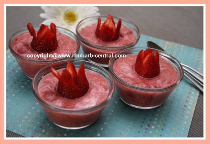 Very Easy Rhubarb Dessert with Berries