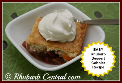 Easy Rhubarb Cobbler Recipe