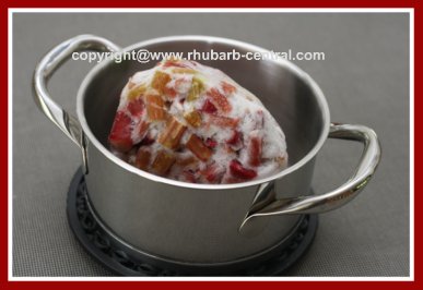 Picture of Frozen Rhubarb from the Freezer