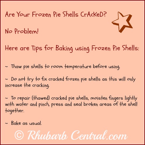 Tip How to Fix a Broken Frozen Pie Shell