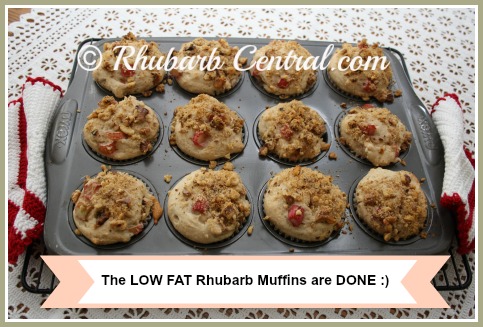 Homemade Rhubarb Muffins