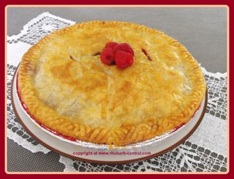 Raspberry Rhubarb Pie Recipe Just like Grandmas Rhubarb Pie