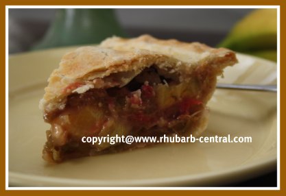 Rhubarb Banana Recipe for Pie