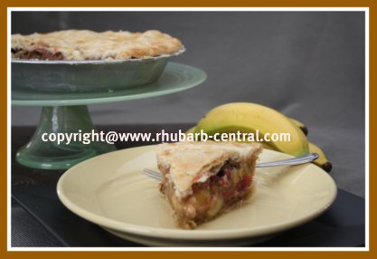 Rhubarb Banana Pie