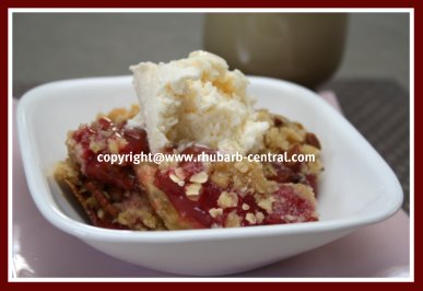 Rhubarb Cherry Crisp Recipe Picture of