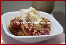 Rhubarb Cherry Crisp
