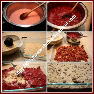 How to Make Rhubarb Cherry Crisp
