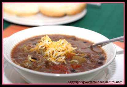 Rhubarb Supper Rhubarb Chili