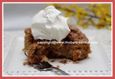 Rhubarb Coffee Cake 