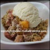 Rhubarb Peach Crumble