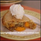 Rhubarb Peach Pie