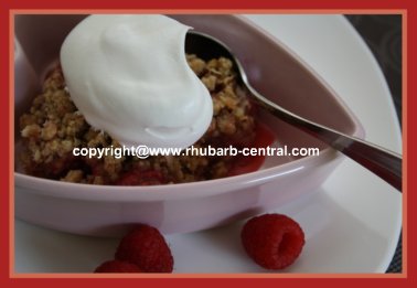 Rhubarb and Raspberries Dessert Recipe