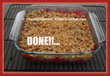Recipe Raspberry Rhubarb Crisp