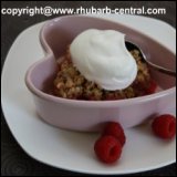 Rhubarb Raspberry Crisp