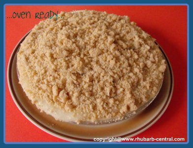 Rhubarb Strawberry Crumble Top Pie Recipe