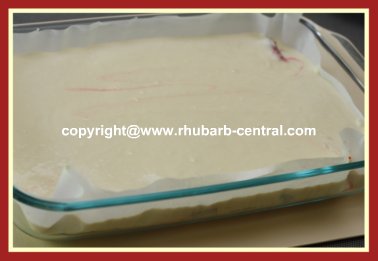 How to Make a Rhubarb Dump Cake using a Store Purchased Cake Mix Yellow or White