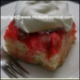 Rhubarb Upside Down Cake / Rhubarb Dump Cake