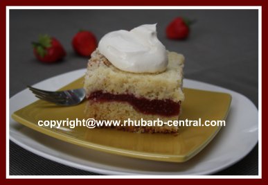 Strawberry Rhubarb Recipe Cake