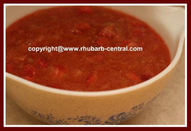 Homemade Rhubarb Strawberry Sauce Recipe