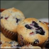 Blueberry Rhubarb Muffins