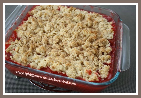 Making a Rhubarb Cobbler Recipe at Home