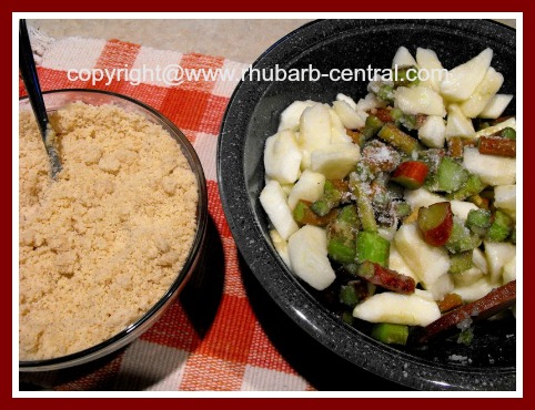 Rhubarb and Apple Dessert Recipe Crisp without Oatmeal