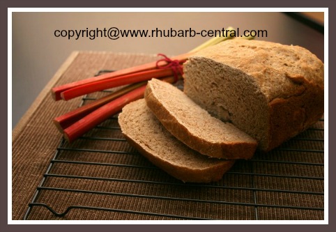 Healthy Bread Maker Machine Recipe for Homemade Rhubarb Bread