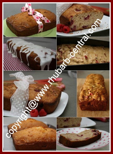 Collage Image of Rhubarb Bread Recipes