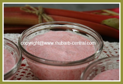 Easiest Rhubarb Dessert - Rhubarb and Whipping Cream Recipe