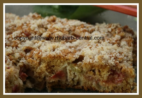 Best Rhubarb Cake Made with Fresh Rhubarb or Frozen Rhubarb