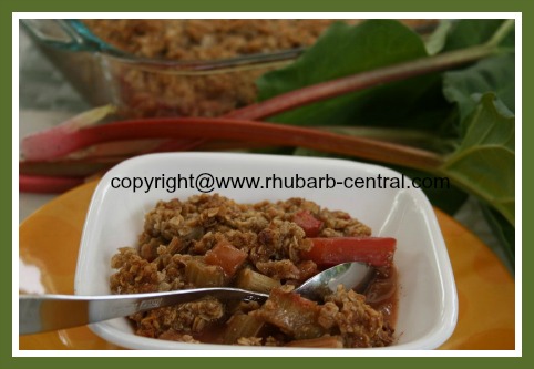 Recipe for Fresh Field or Greenhouse Rhubarb - Rhubarb Crisp