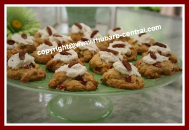 Rhubarb Frosted Cookies 