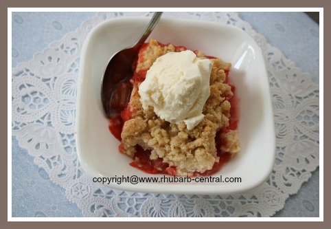 Homemade Rhubarb Caramel Desert Recipe