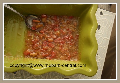 Homemade Rhubarb Tapioca Dessert