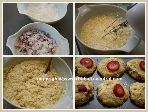 How to Make a Recipe for Strawberry Rhubarb Cornmeal Muffins