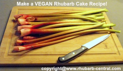 Make a Vegan Rhubarb Cake Recipe