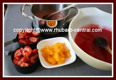 Ingredients to Make Fruit and Gelatin/Jello Salad Mold