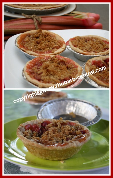 Mini Rhubarb Pies or Rhubarb Tarts Recipe