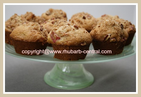 Fresh Rhubarb Muffins