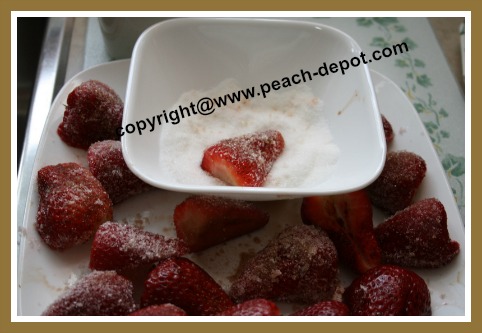 Preparing Strawberries for the Grill