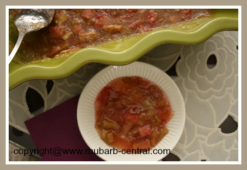Recipe for Rhubarb Tapioca
