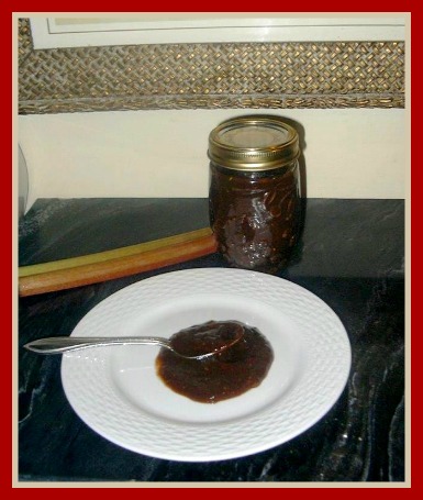 Canned Rhubarb BBQ Sauce Recipe