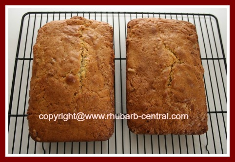 Homemade Rhubarb Bread
