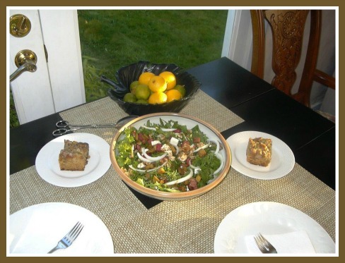Raye's Rhubarb Salad and Cake